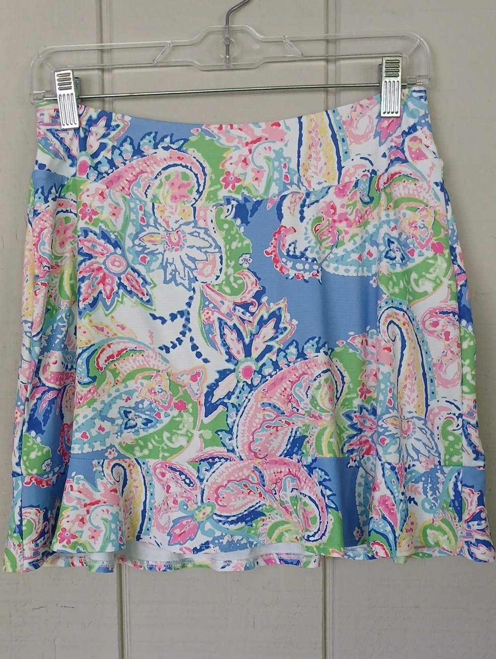 Gottex Pastel Paisley Athletic Skort in Colorful Print Size Medium